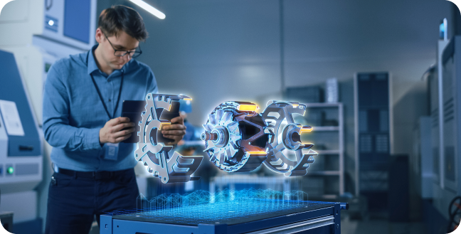 Engine shown in Augmented Reality