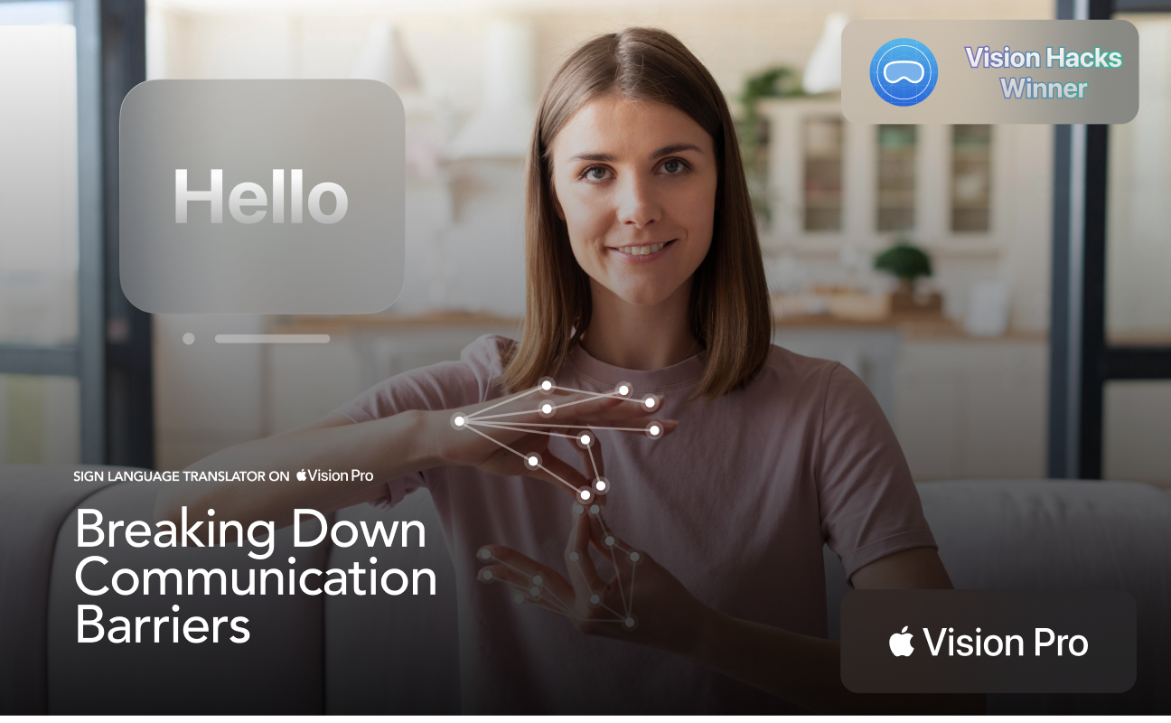 asl sign language translation on apple vision pro