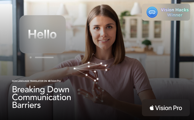 asl sign language translation on apple vision pro