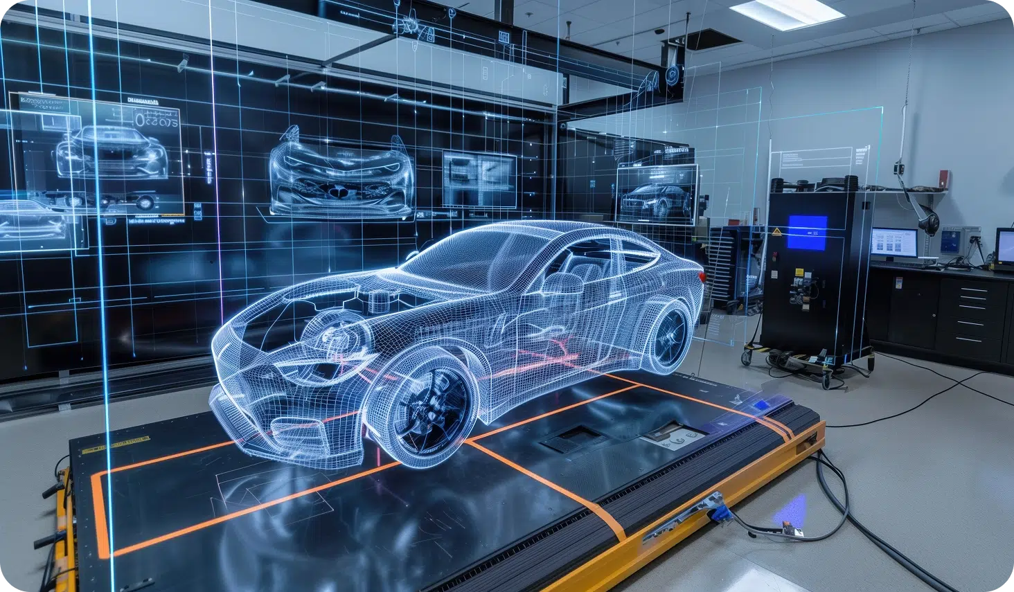 a vr car simulation