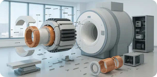 a product demo of an MRI machine on apple vision pro