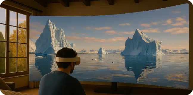 demo of immersive apple vision pro movie